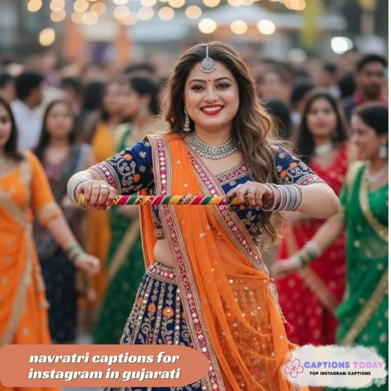 navratri captions for instagram in gujarati​
