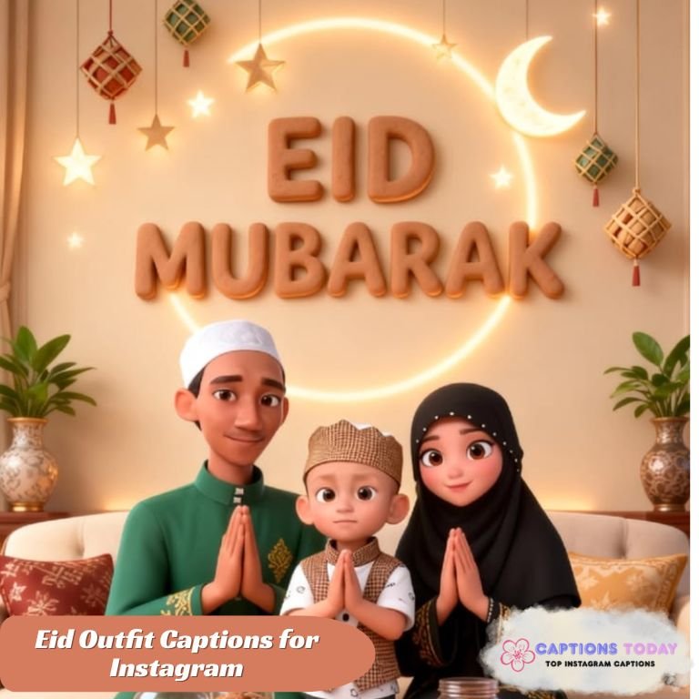 Eid Outfit Captions for Instagram