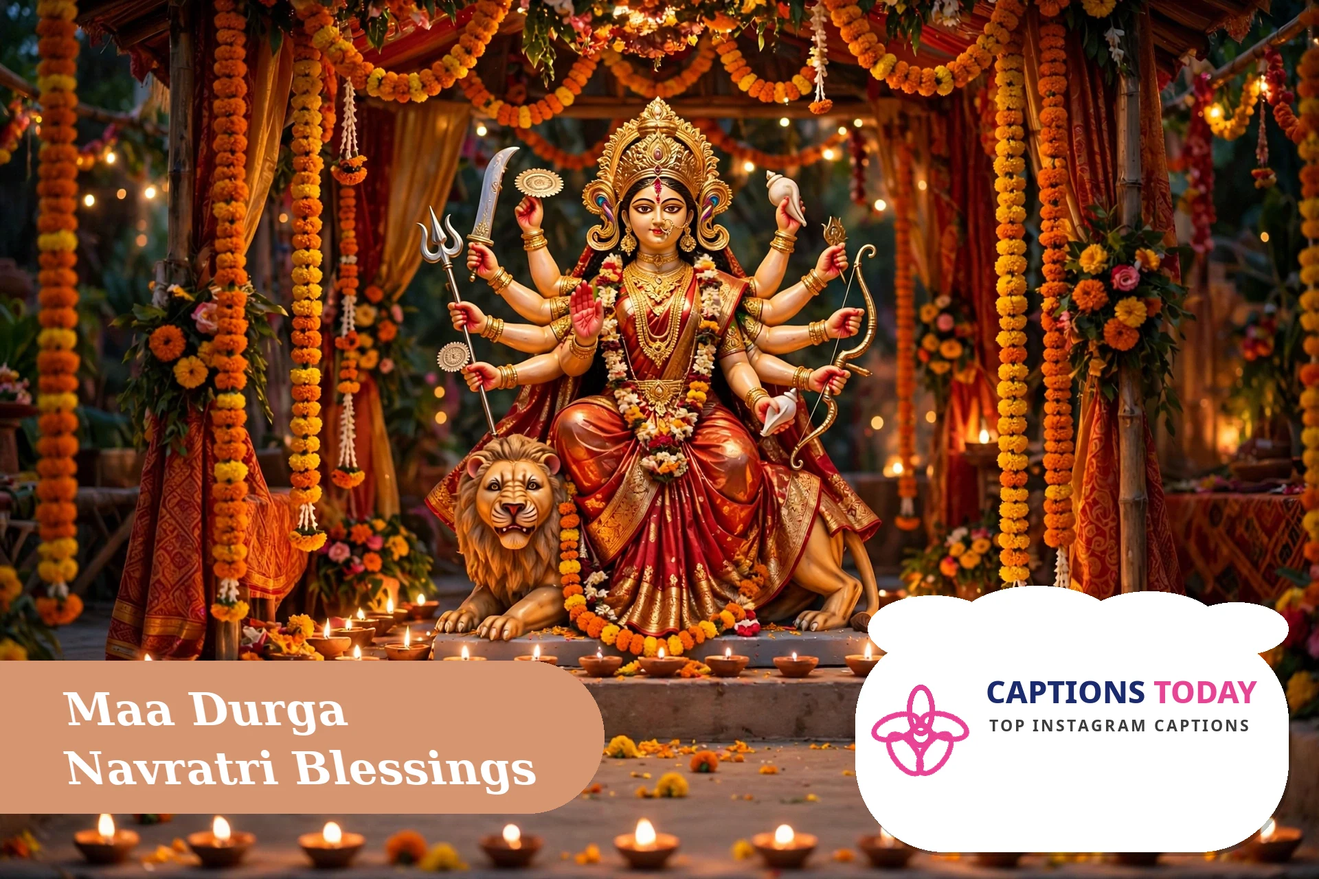 Dandiya raas navratri captions for instagram with a couple playing dandiya under festive lights