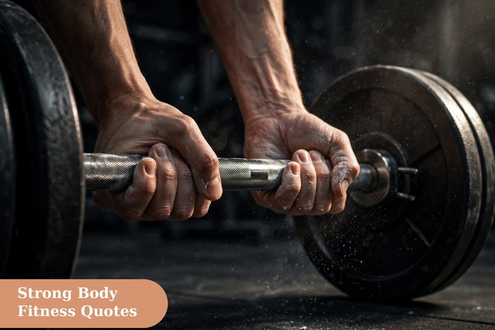 Gym captions for instagram barbell grip during a heavy deadlift workout session