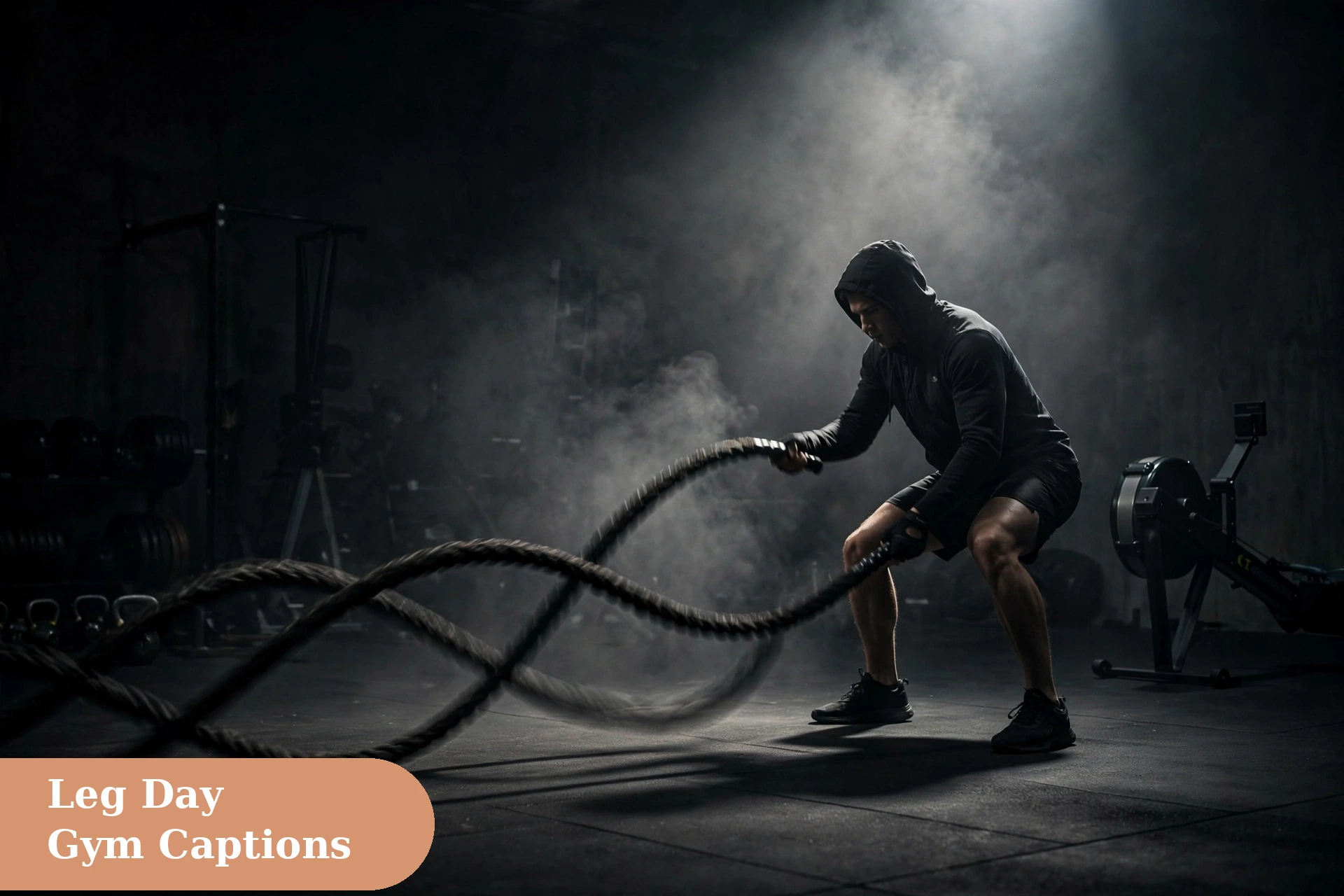 Gym captions for instagram battle ropes workout building strength and stamina