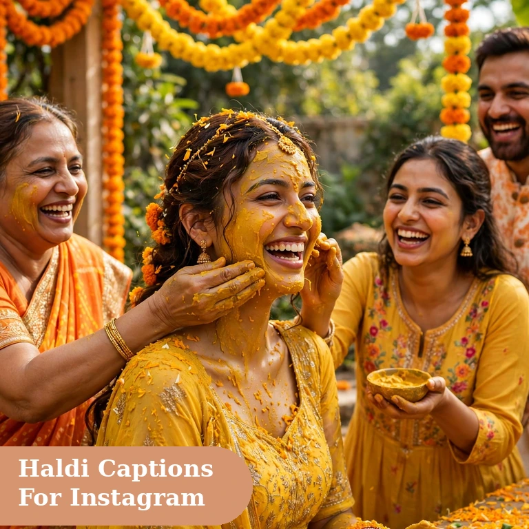 haldi captions for instagram