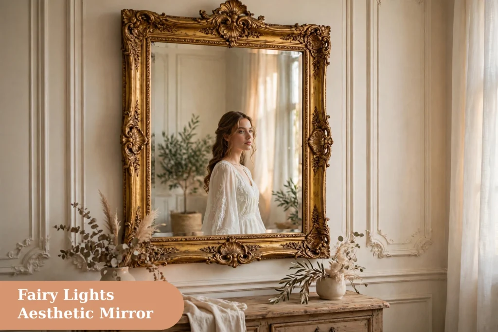 Mirror captions for instagram with a stylish outfit mirror pic in a walk in closet