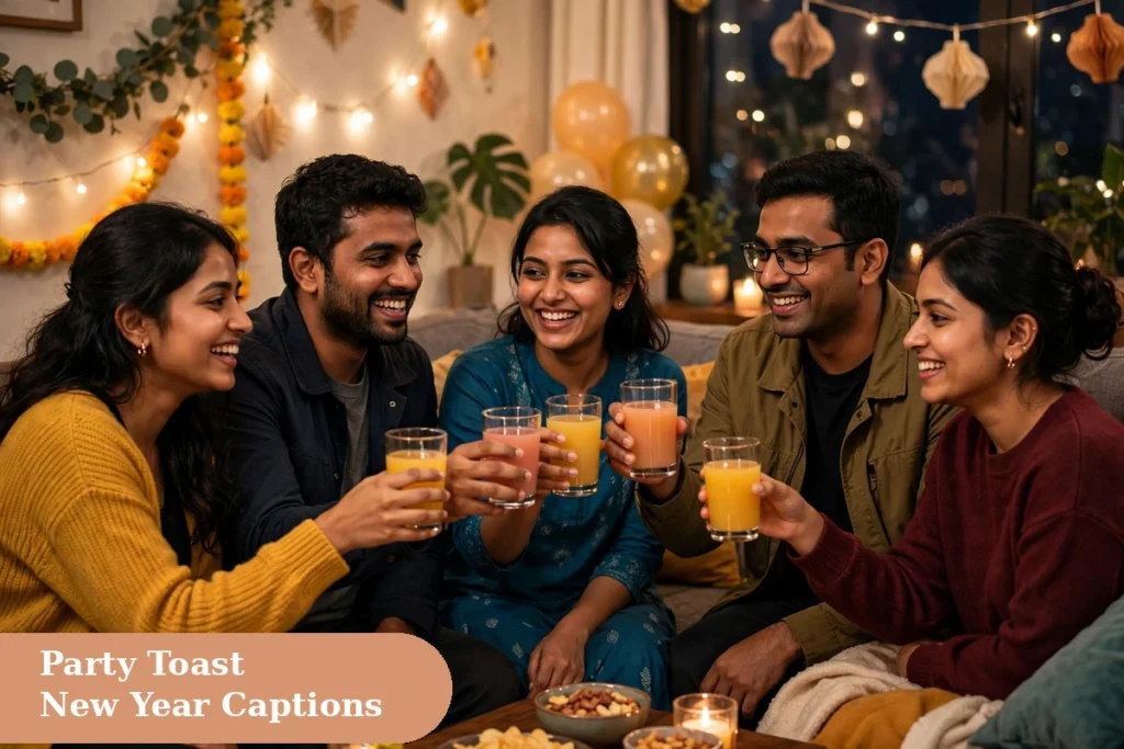 New year captions for instagram friends party toast welcoming 2027